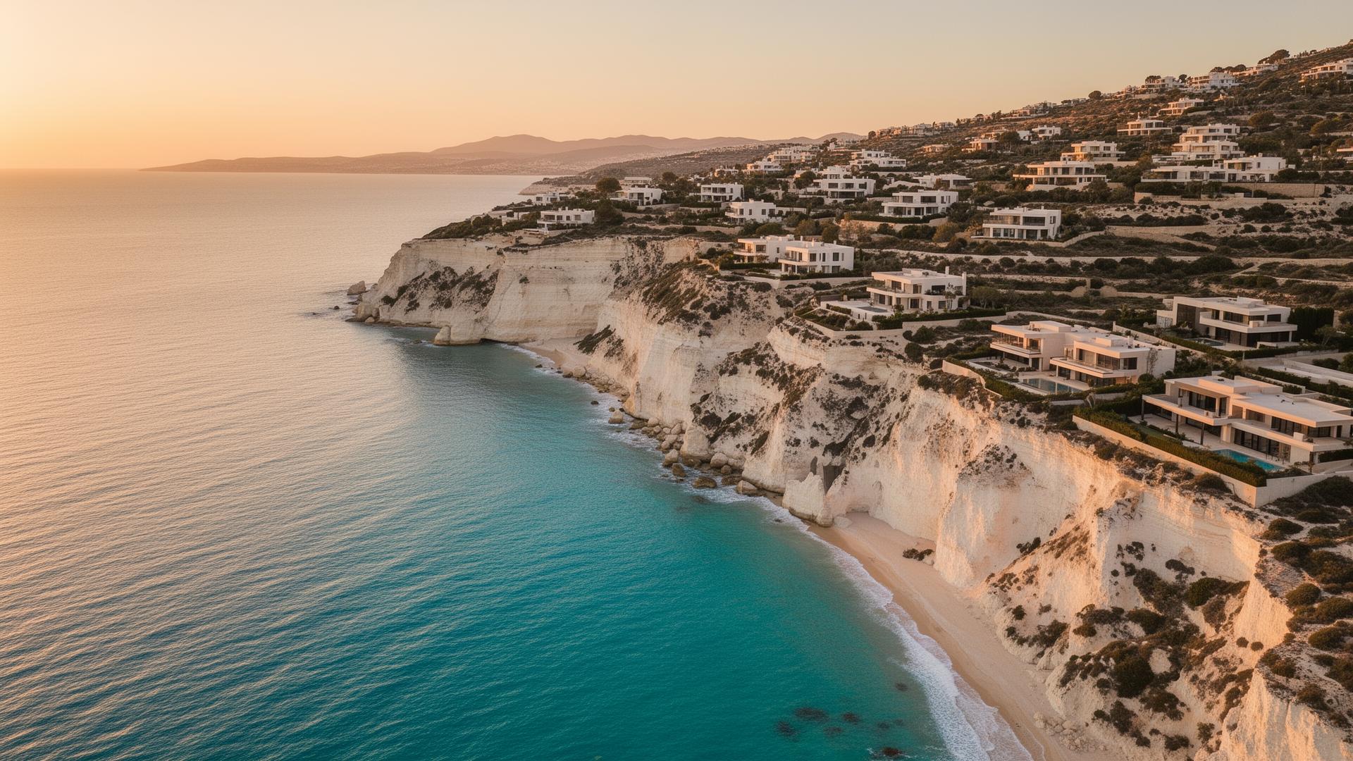 Aerial view of Costa Blanca coastline